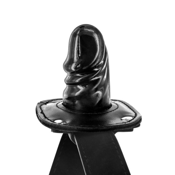 Bâillon avec mini gode entrant 
